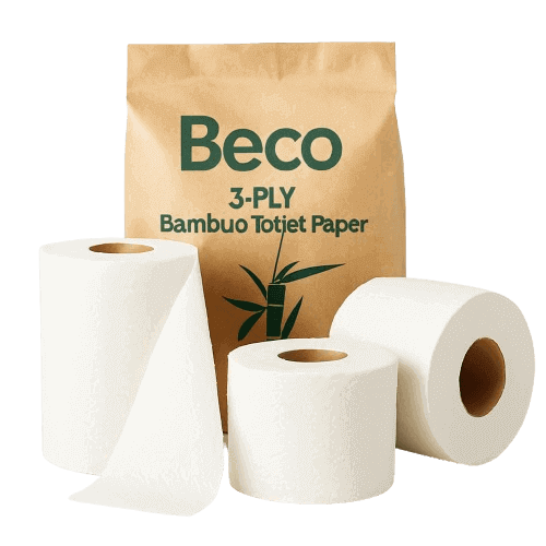 Beco 3-Ply Bamboo Toilet Paper Rolls