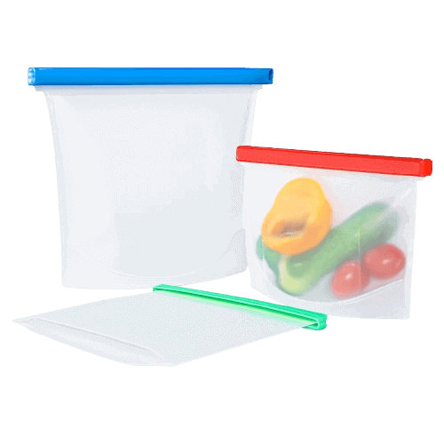 Vaigzo Silicone Reusable Food Storage Bags