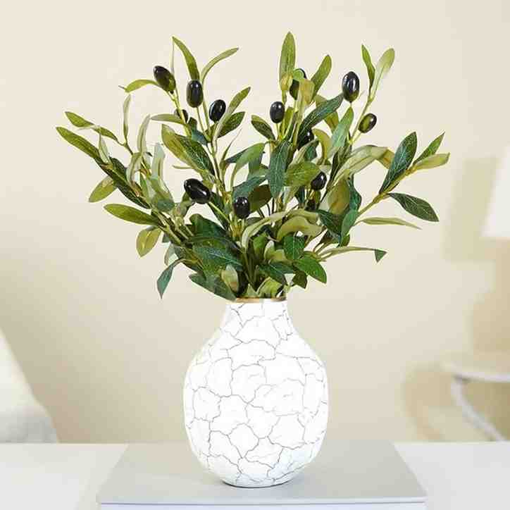 BEHOMA Metal Bud Shape Decorative Vase