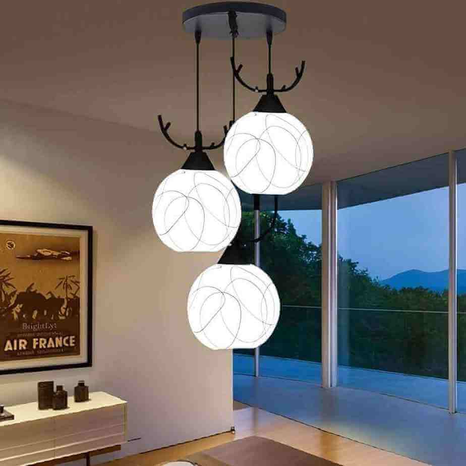 BrightLyt Deer Horns Hanging Light