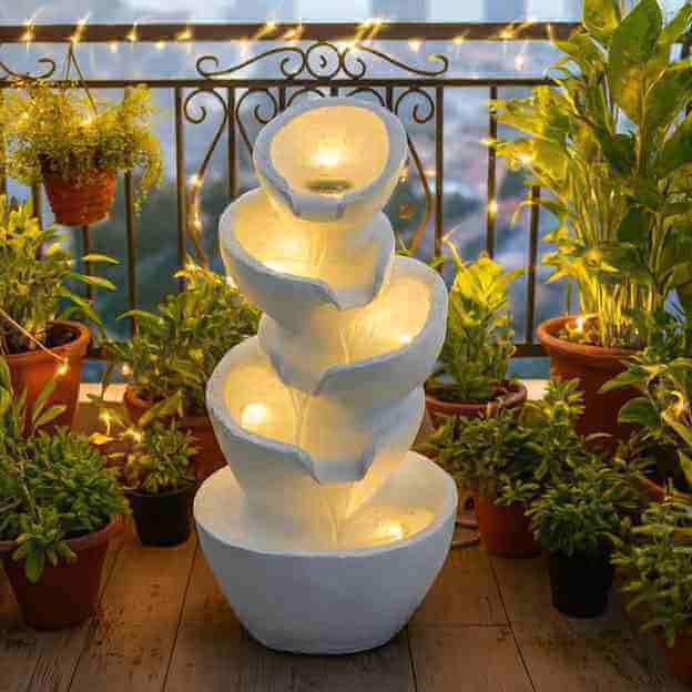 EXPLEASIA Stacked Pot Water Fountain