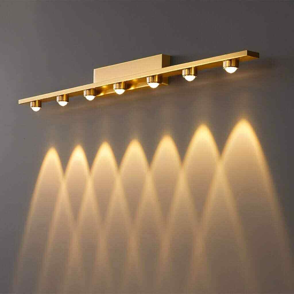 Groeien 7 LED Golden Wall Sconce