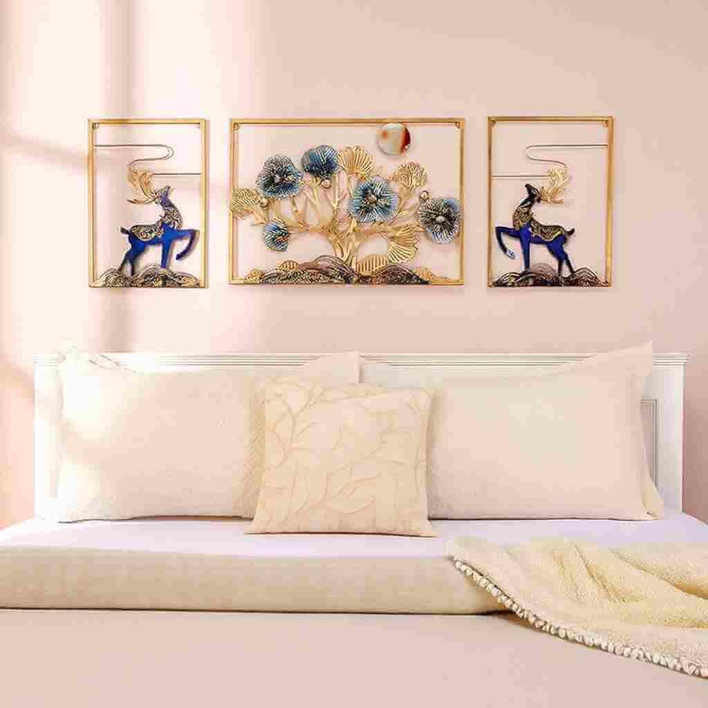 Solimo Leaves and Deer Wall Décor