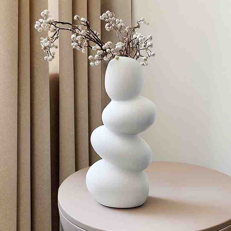 SPHINX Decorative Ceramic Pebble Vase