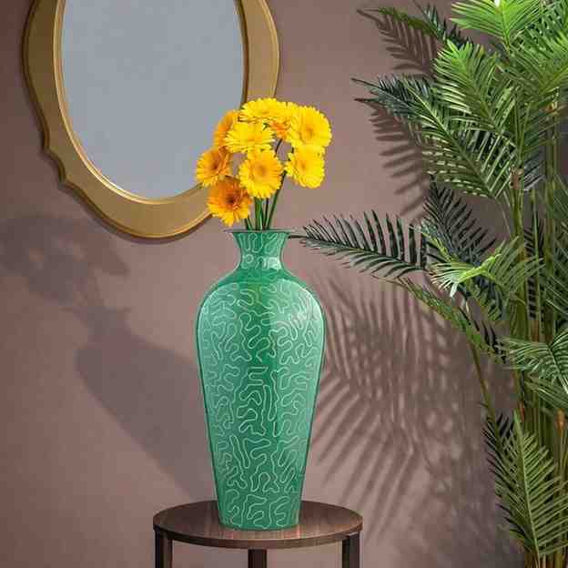 Vintage Metal Flower Vase