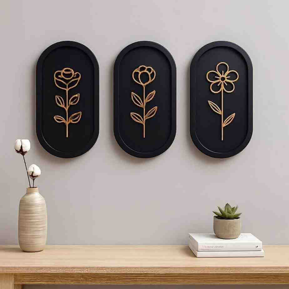 Wooden Floral Wall Art