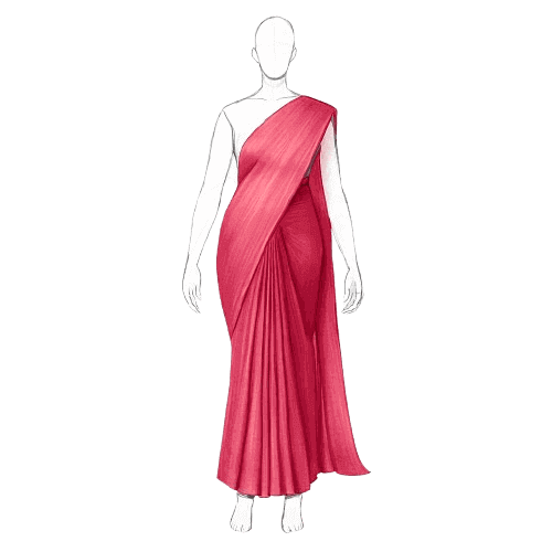 Pear Shape Saree