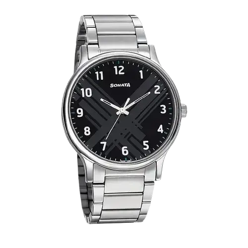 Sonata Smart Plaid Quartz Analog Watch